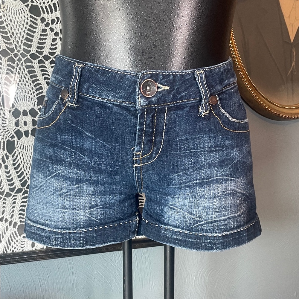 BKE Dark Blue Women's Denim Jean Shorts